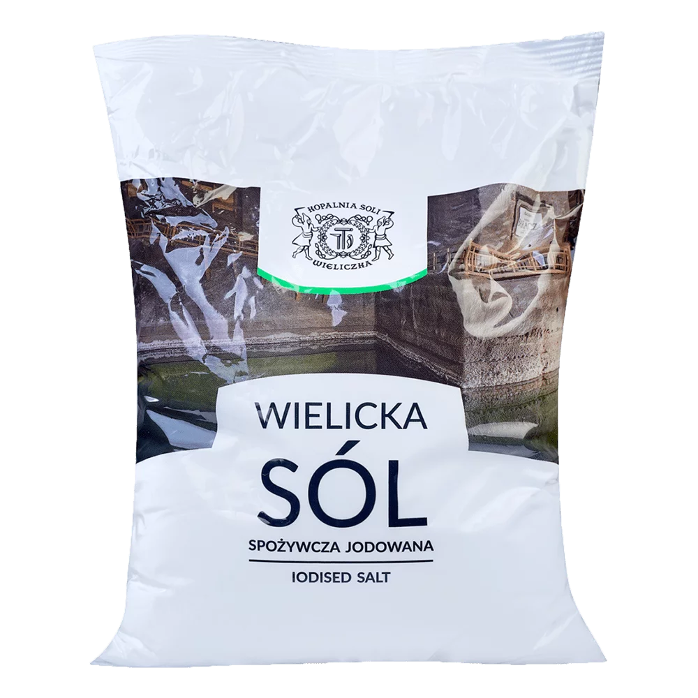 Sól wielicka spożywcza jodowana 1kg ZPSS Produkt Sol